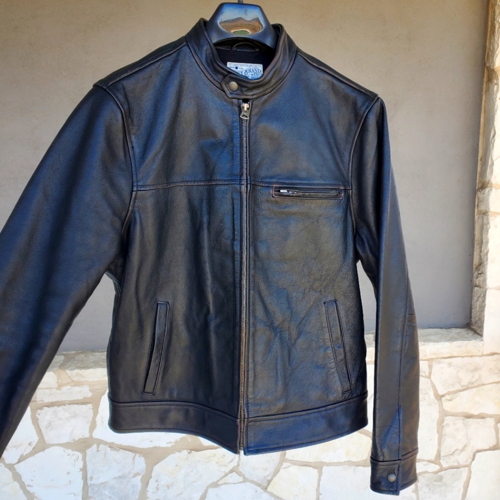 LUCKY BRAND Men's Leather Jacket size Large